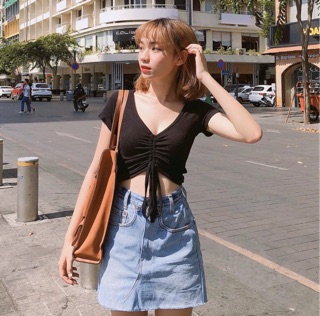 (có bán sỉ,ảnh thật,hoả tốc)🍉ÁO_CROPTOP_NHÚN_NGỰC🌽