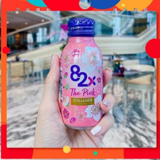 Collagen 82X The Pink- Nước uống Collagen Từ Nhật Bản Giúp Da Đẹp Da Sáng Hộp 10 Lọ