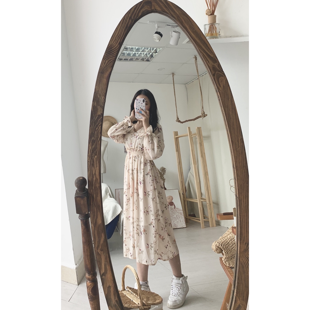 evacici Váy hoa nhí dài tay,❤️ Freeship❤️ Đầm hoa nhí thắt eo | BigBuy360 - bigbuy360.vn