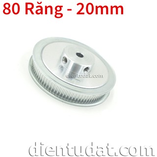 Bánh răng motor pulley gt2 - 80 răng 20mm