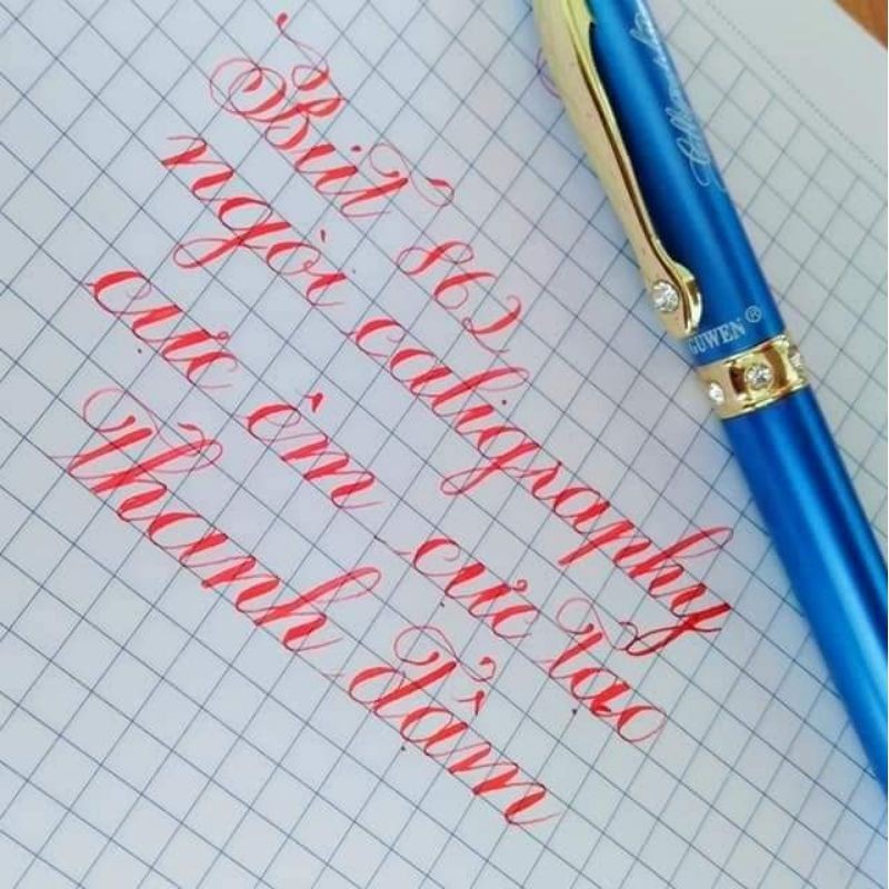 Bút luyện viết chữ đẹp 862 ngòi calligraphy, ngòi tách đôi, thanh đậm dõ