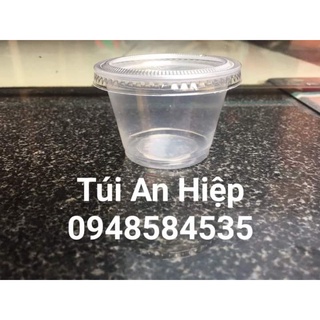 Hũ sốt, gia vị, nước chấm 60ml (100 hộp) | Sauce, spices containers (100pcs/set with lids)