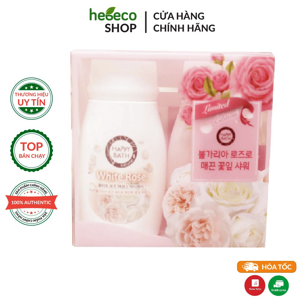 Set Sữa Tắm Làm Tắng, Đều Màu Da Happy Bath Mini Limited Edition 150ml - Hàn Quốc Chính Hãng