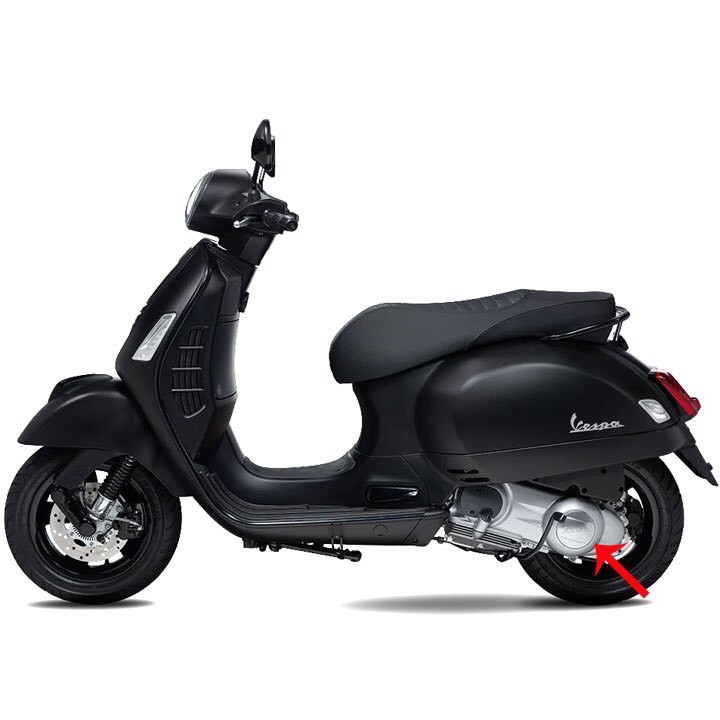 Ốp lốc nồi máy Vespa LX mạ crom (nắp bưởng côn LX)