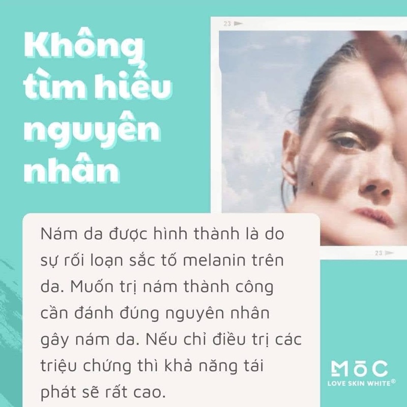Serum Ngừa Nám, Tàn Nhang, Đồi Mồi, Chống Lão Hoá Da, Chống Nắng MOC Love Skin White 25ml - MELASMA FACE SERUM COLLAGEN