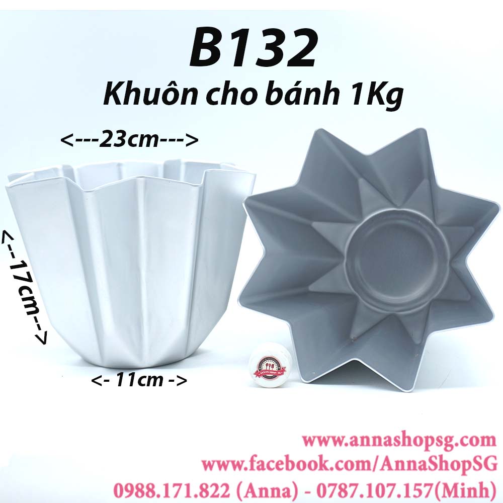 B132 KHUÔN PANDORO NHÔM  1KG