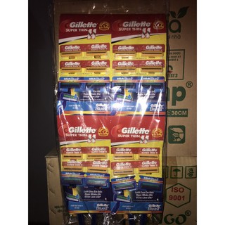 SET 24 CÂY DAO CẠO VÀNG GILLET
