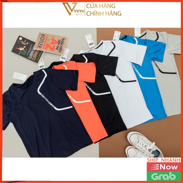 Áo Thun Thể Thao Nam Keep Training Chất Mát Mịn Vuvo Official