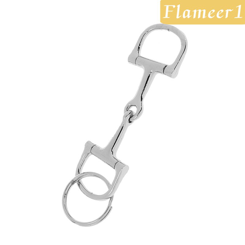 [Flameameer1] Móc Khóa Hợp Kim Bạc Mặt Hình Móng Ngựa Thời Trang Quà Tặng Nam A