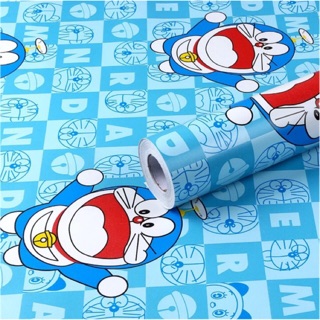 Giấy dán tường đôrêmon các màu dài10m rộng 45cm