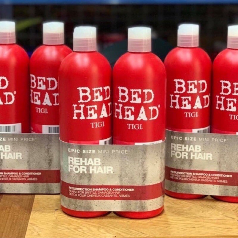 Dầu Gội TIGI Đỏ, Dầu Gội TIGI BED HEAD Phục Hồi Cấp Độ 3 (gội + Xả)