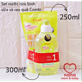 NƯỚC RỬA BÌNH COMBI MUA CHAI TẶNG TÚI