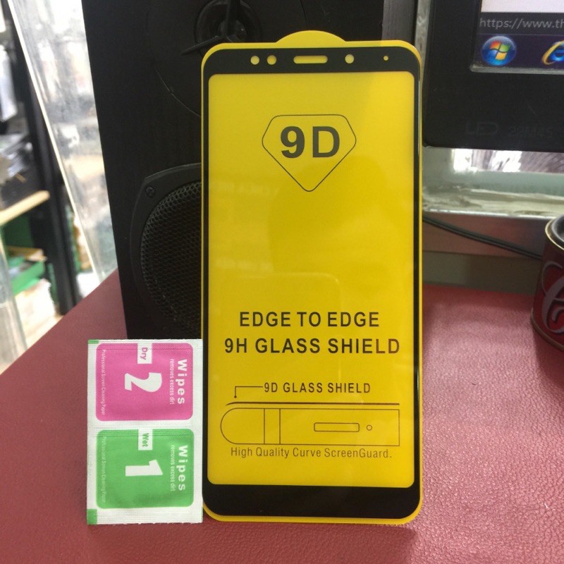Kính cường lực full màn 9D Xiaomi Redmi Mi 5 Plus/Mi 5+ tặng kèm giấy lau màn hình