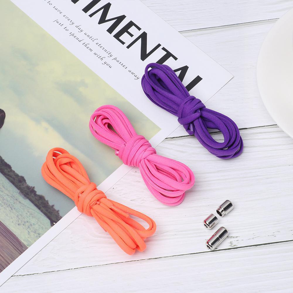 .N No Dây Giày Lười Cột Dây Bằng Kim Loại Mới Cho Người Lớn Trẻ Em