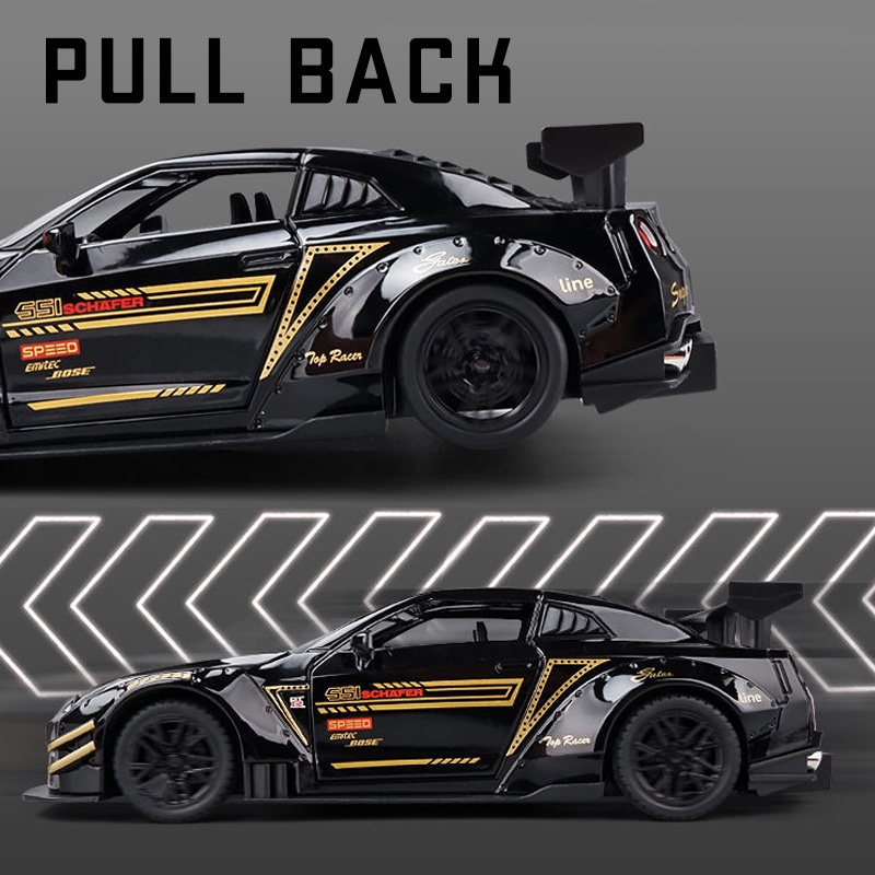 Mô Hình Xe Hơi Nissan GTR Bằng Hợp Kim Tỉ Lệ 1: 24