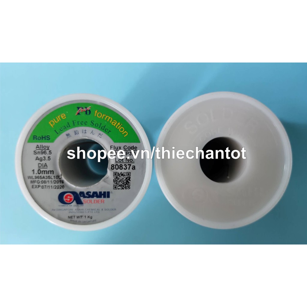 Thiếc Hàn Solder Không Chì Asahi Bạc 3.5% Thiếc 96.5%