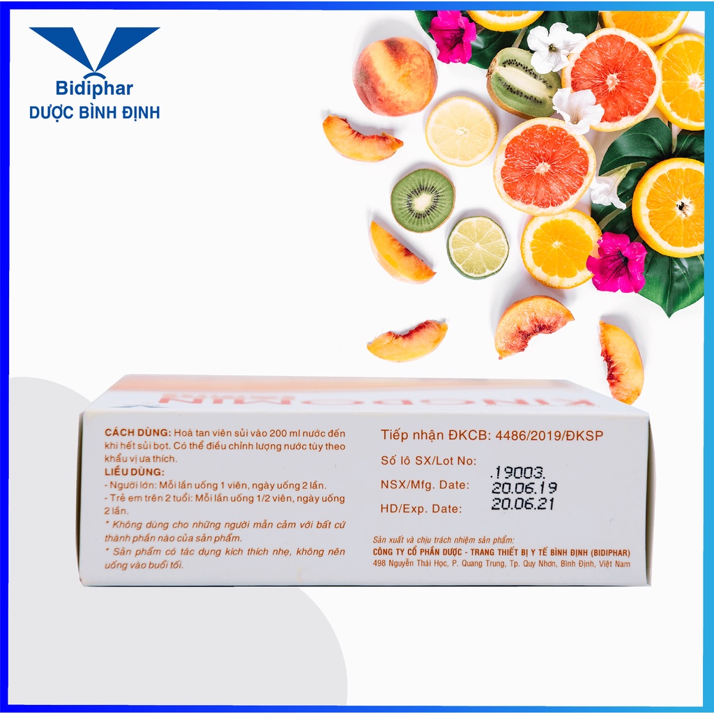 Kingdomin - Viên Sủi Multi Vitamin - Hộp 20 Viên