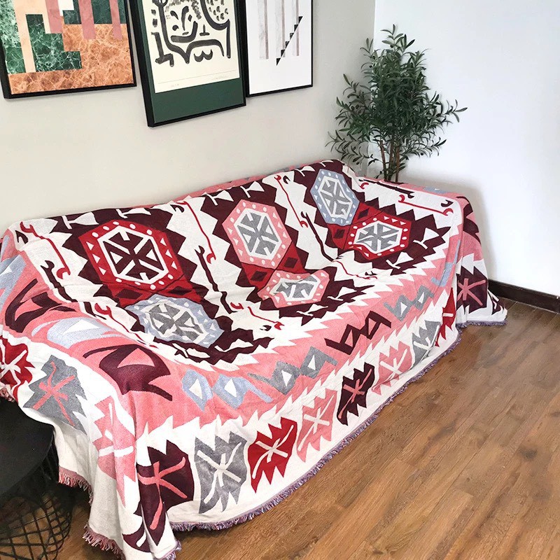 Khăn phủ Sofa, Thảm Phòng Khách Thổ Cẩm Cao Cấp Nhập Khẩu