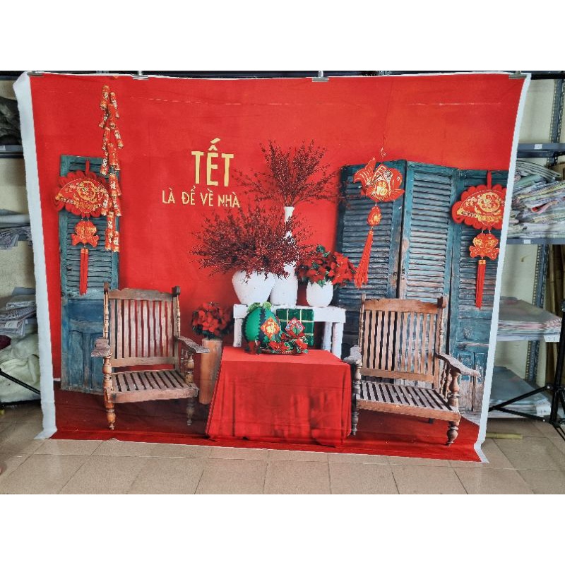 Phông nền decor Tết