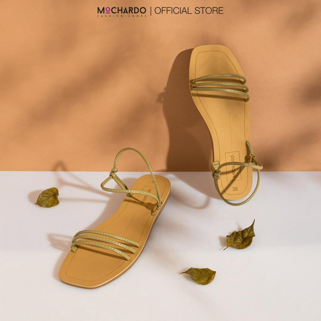 Sandal Nữ Đế Bệt Phối Quai Dây Ôm Chân MOCHARDO GY-2