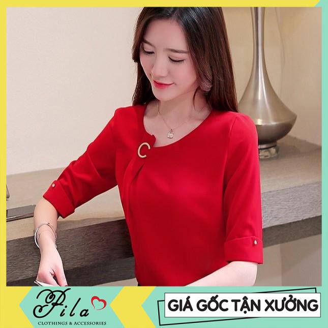 [Giá gốc tận xưởng] ÁO KIỂU NỮ CÔNG SỞ TAY LỠ CỔ CÁCH ĐIỆU AP0058 - CÓ HÌNH THÂT