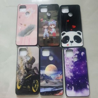 Oppo A15 Ốp kính cường lực viền dẻo chống bẩn in hình cực đẹp