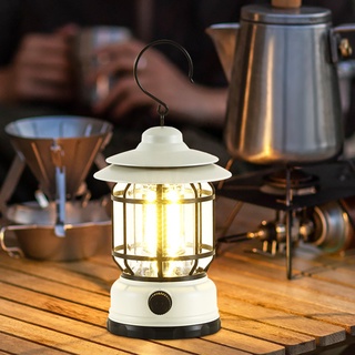 Đèn LED Cắm Trại / Câu Cá / Dã Ngoại Ngoài Trời 2022 Bằng Kim Loại Chống Thấm Nước Có Thể Sạc Lại Bằng Cổng USB