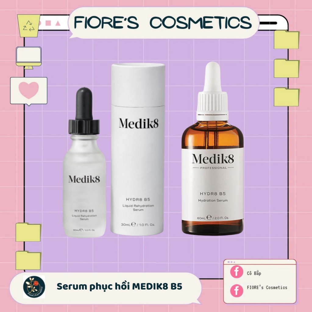 Medik8 B5 serum phục hồi lọ shop và full