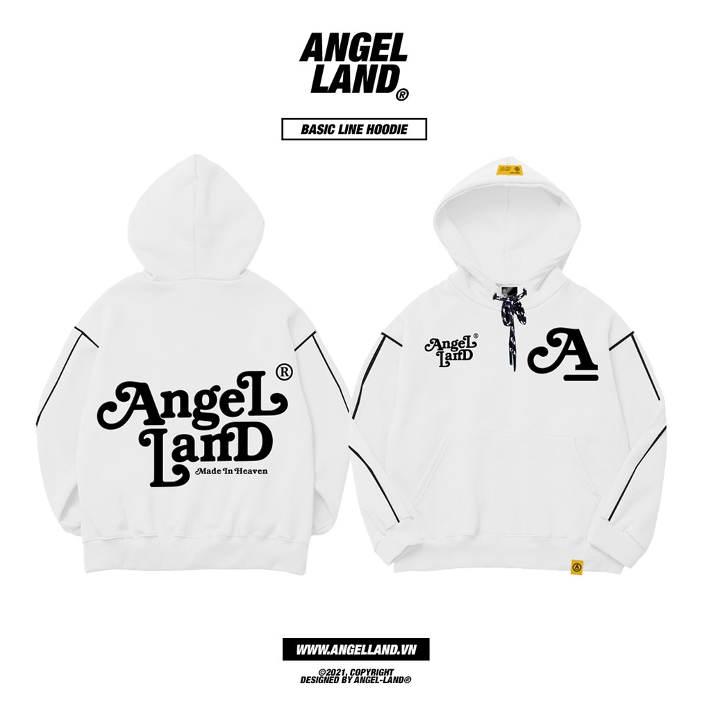Áo hoodie Basic Line-trắng  Angel-Land Chính hãng Unisex | BigBuy360 - bigbuy360.vn