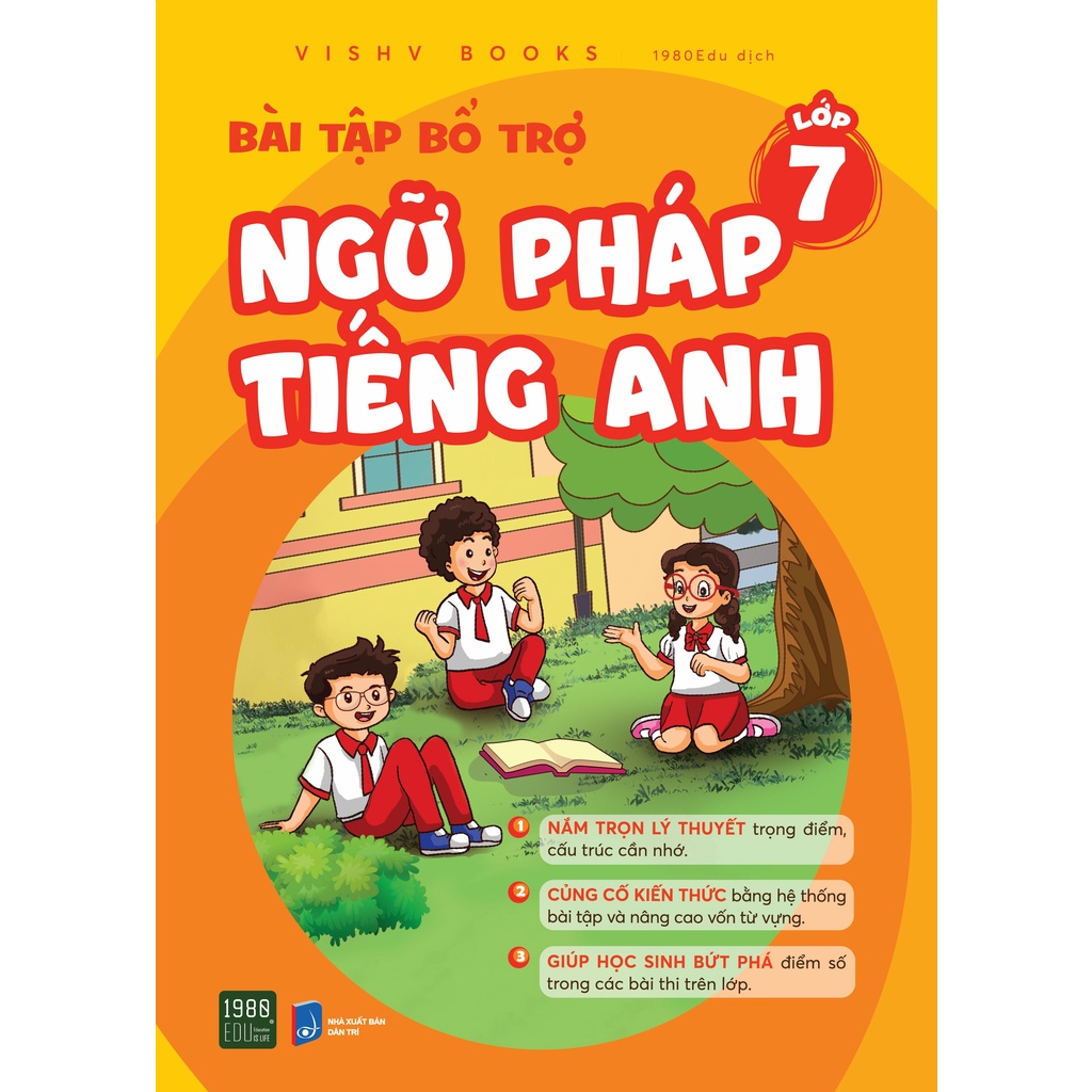 Sách Bài tập bổ trợ ngữ pháp Tiếng Anh lớp 7 1980books