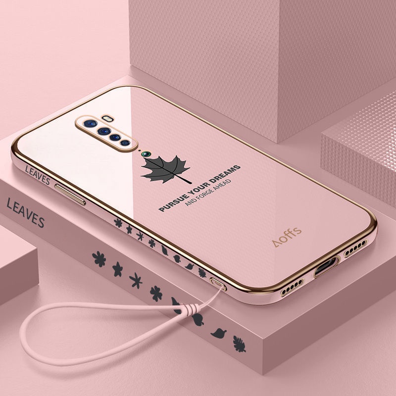 Ốp Điện Thoại Mềm Họa Tiết Lá Phong Cho oppo reno2f 2Z reno3 reno3 pro reno reno2 renoZ reno4se
