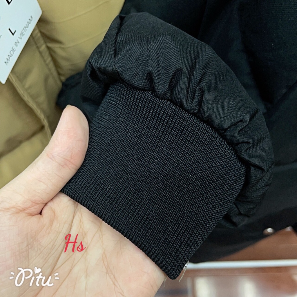 Áo phao dài tới gối mũ lông khóa rời LOIX mã 811