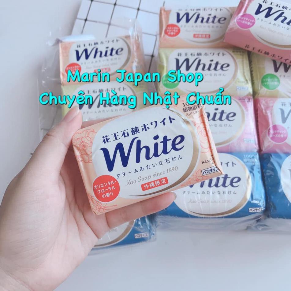 (Có sẵn,Chính hãng có bill) Xà bông tắm dưỡng mịn trắng da KAO White White nội địa Nhật bản