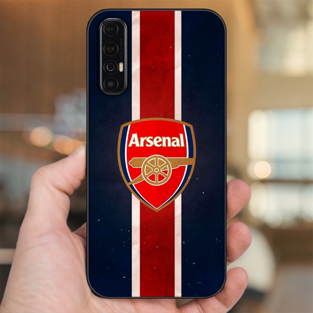 Ốp lưng Oppo Reno 3 Pro viền đen in hình Arsenal FC