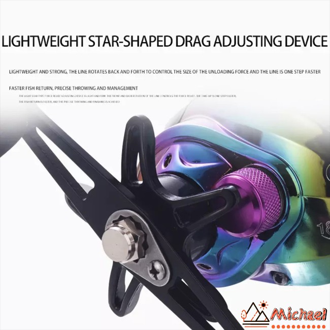 MC Metal Fishing  Reel 7.2:1 High  Speed  Ratio Low Profile Reel Fishing Lure Tool For Sea Rod