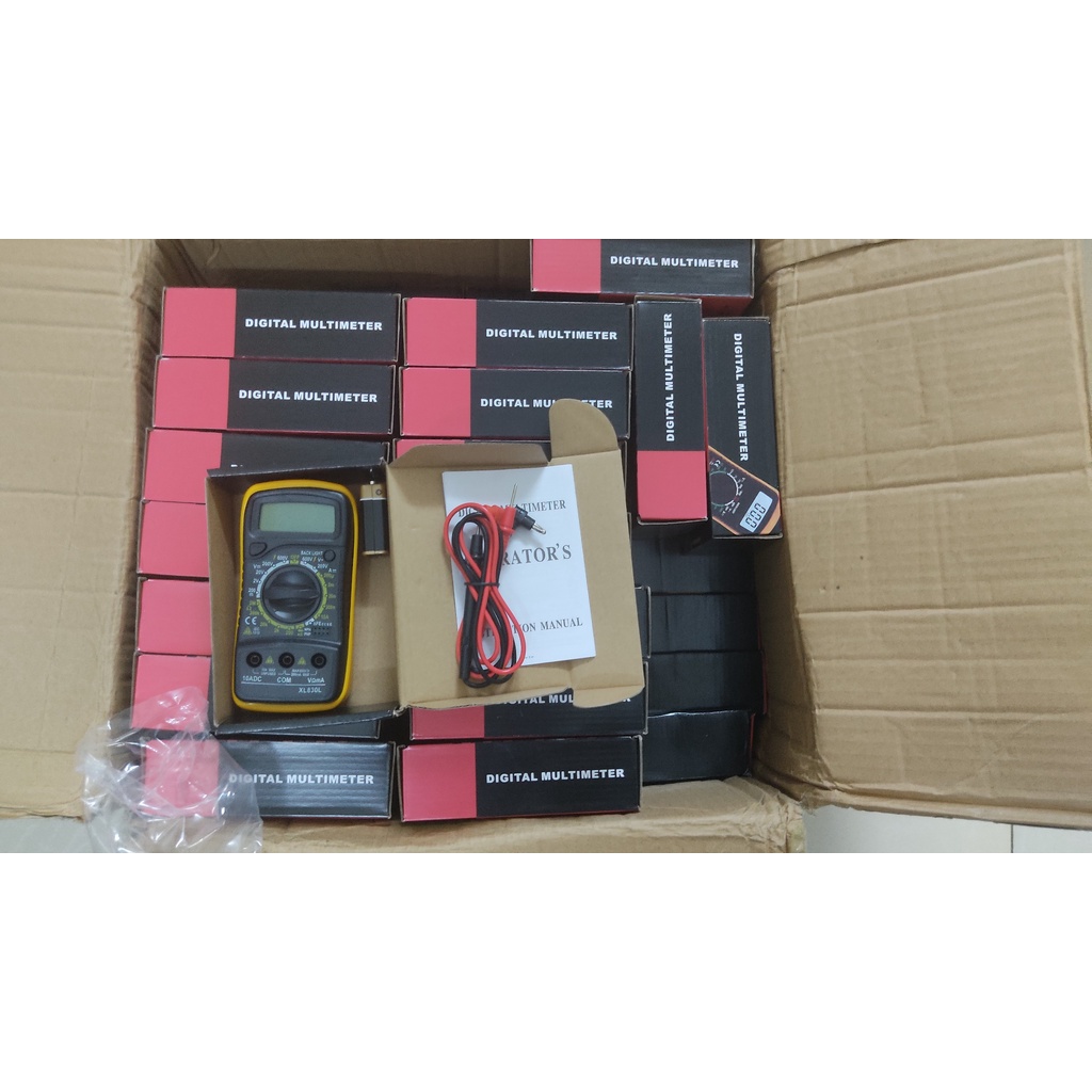 Đồng hồ đo điện XL830L Đồng hồ vạn năng XL 830 màn hình kỹ thuật số kèm pin 9V