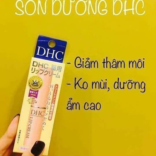 Son Dưỡng Không Màu DHC Lip Cream Trị Khô Và Thâm Môi NHẬT BẢN