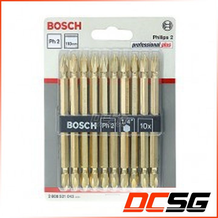 Mũi bắn vít 1/4"xPH2x65mm Bosch 2 608 521 042 (1 mũi)