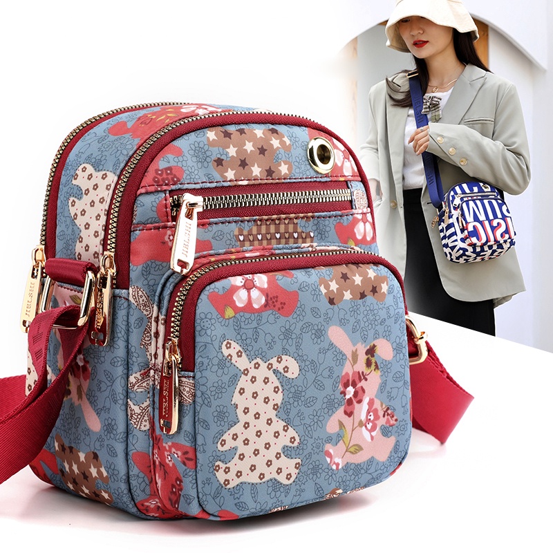 Túi Đeo Chéo Nhiều Ngăn Thời Trang Cho Nữ