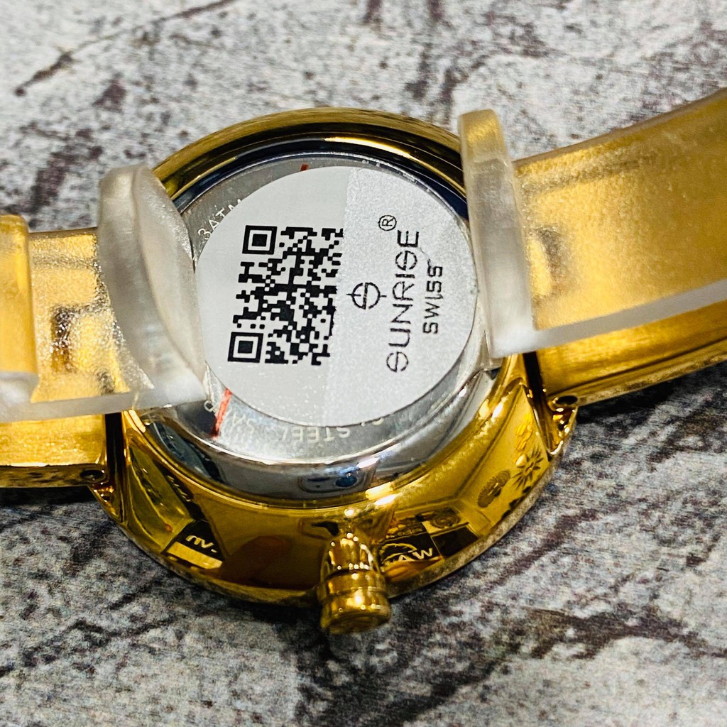 [Mã FARSBRT52 giảm 20% đơn từ 249K] Đồng hồ Sunrise nữ chính hãng Nhật Bản L9968AA.G.D - kính saphire chống trầy - Dây đ