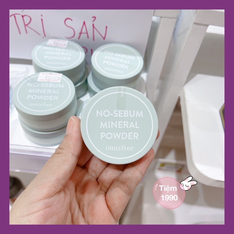Phấn phủ kiềm dầu dạng bột khoáng Innisfree No Sebum Mineral Powder 5g