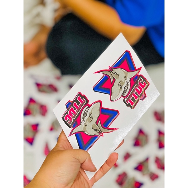 Tem Sticker nổi 3D Phản Quang TTDC DECAL ✌🇻🇳