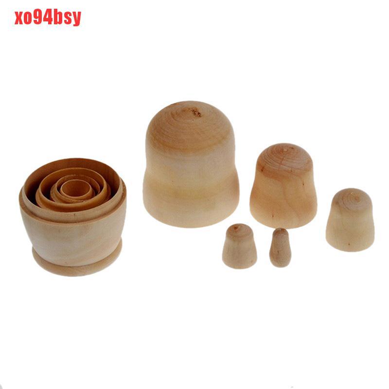 Set 5 Búp Bê Gỗ Chưa Sơn Diy 94bsy