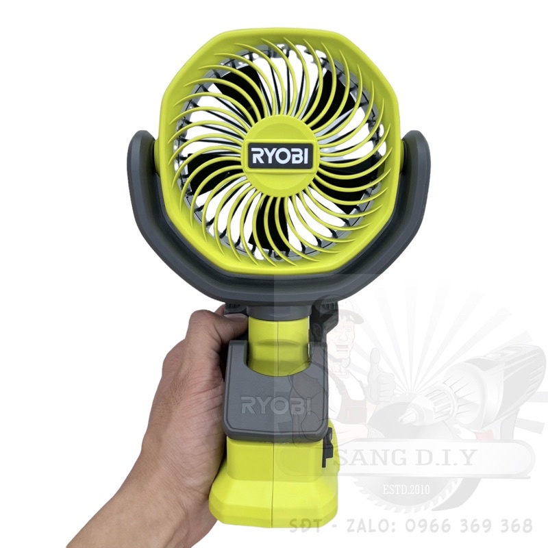Quạt mini dùng pin 18V RYOBI 18V ONE➕