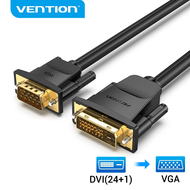 Dây Cáp Vention Chuyển Đổi Từ DVI Sang VGA DVI-D 24+1 1080P 60Hz