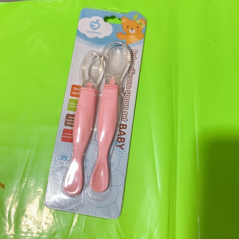 Bộ 2 thìa muỗng ăn dặm Silicon cao cấp