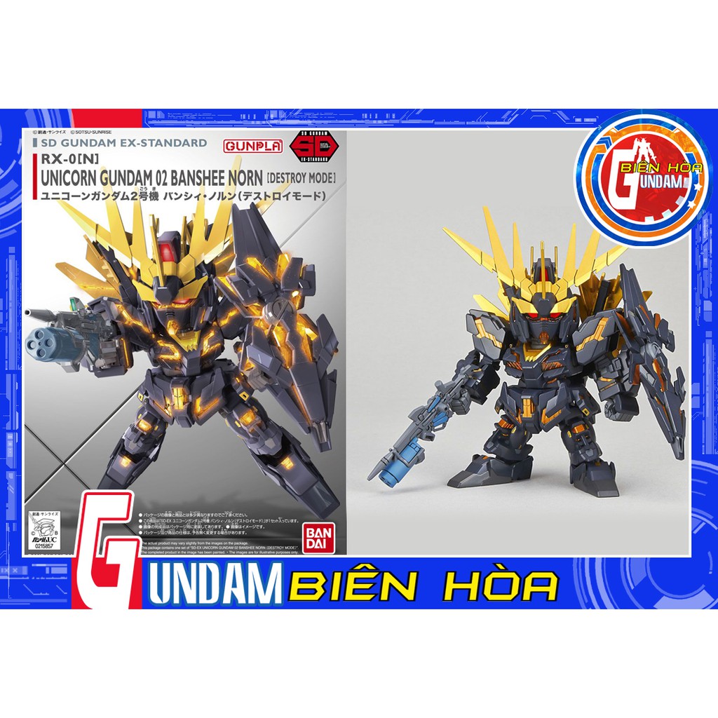 Bộ lắp ráp mô hình gundam SD EX-Standard Unicorn 02 Banshee Norn