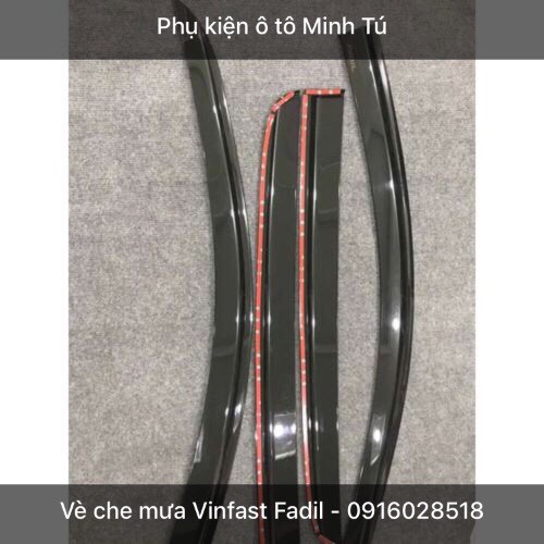 Phụ kiện Fadil Vè che mưa nhựa đen, loại dày