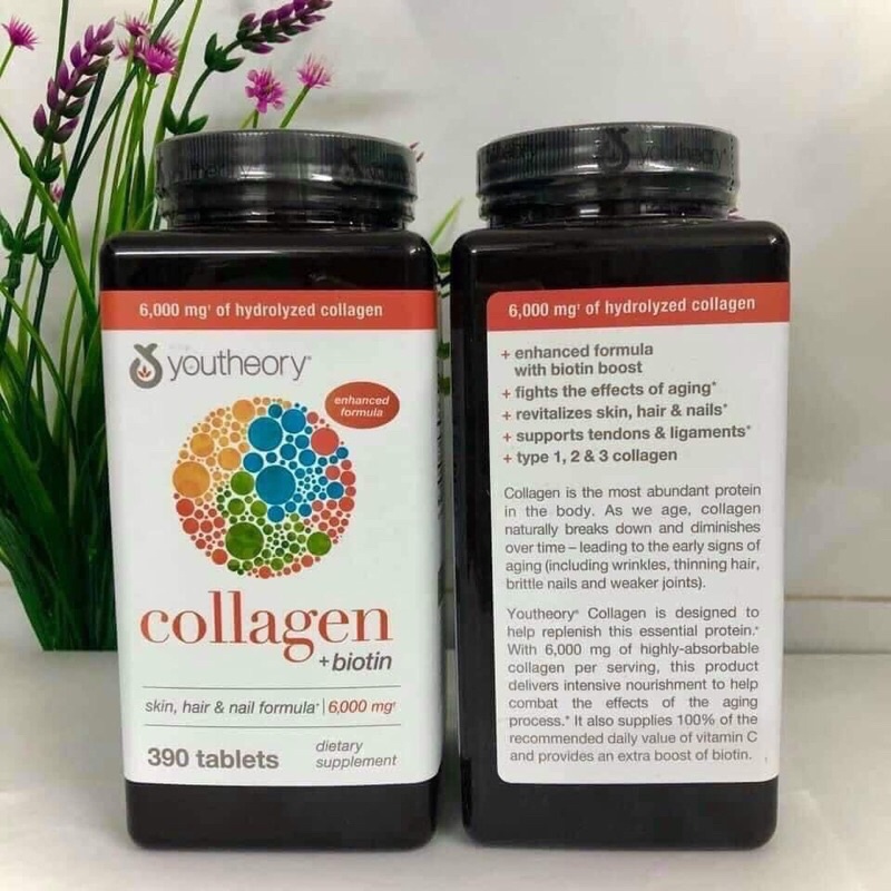 Viên Uống collagen 390v Mỹ chuẩn chính hãng
