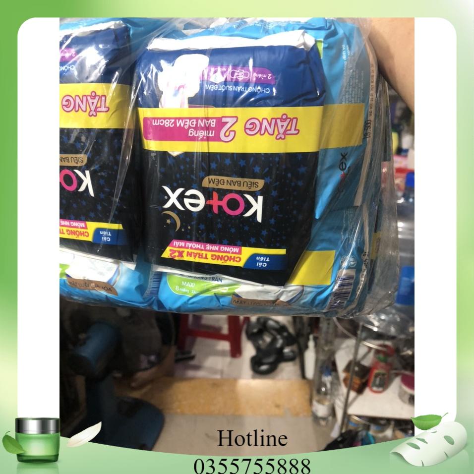 Lốc 8 Gói Băng Vệ Sinh Kotex Khô Thoáng Maxi Không Cánh